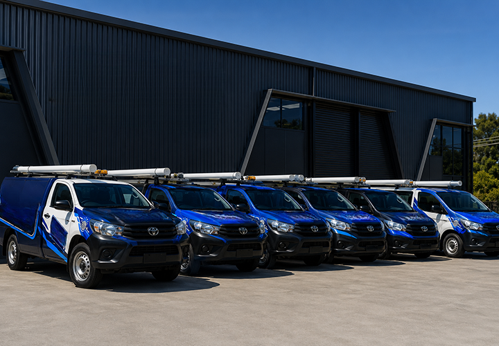 Fleet of Randwick Blocked Drains plumbing vans
